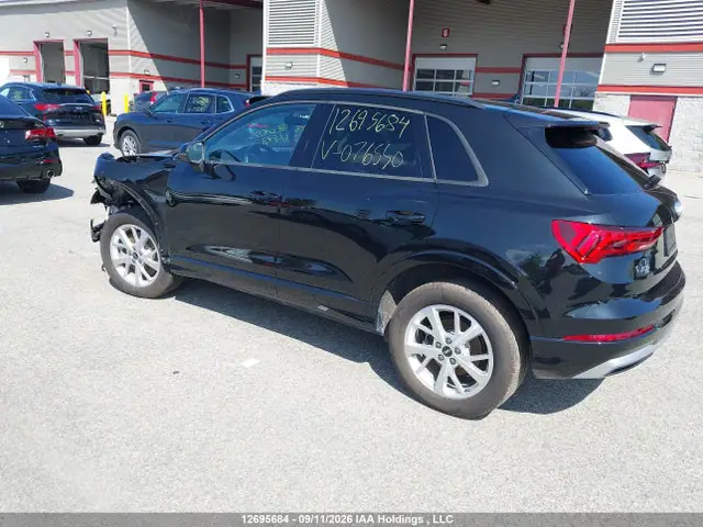 WA1AUCF32S1076550 — 2025 Audi Q3 40, фото 3 с аукциона IAAI 29.09.2026, Передняя часть слева