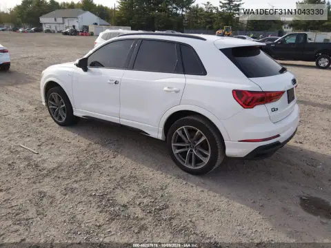 2022 Audi Q3 Premium 45 Tfsi S Line Quattro Tiptronic VIN WA1DECF31N1043330 фото 3