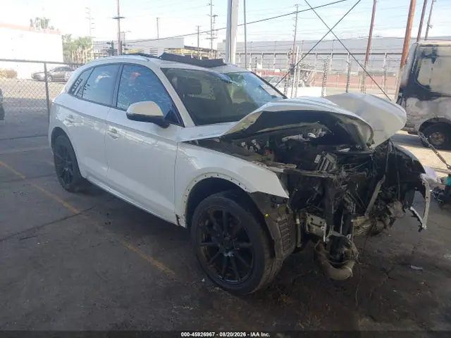 WA1ANAFY6J2014784 — 2018 Audi Q5 2.0T Premium/2.0T Tech Premium, Передняя часть (Front End), фото до ремонта