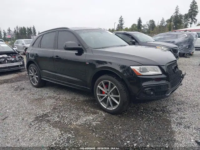 WA1D7AFPXGA047557 — 2016 Audi Q5 3.0T Premium Plus, Передняя часть слева (Left Front), фото до ремонта