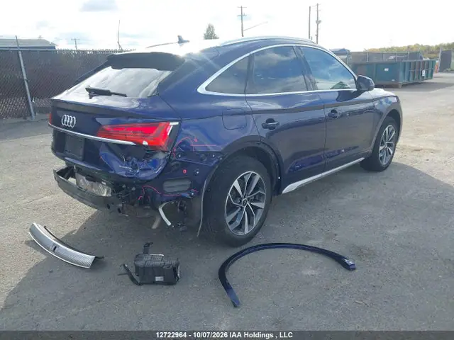 WA16AAFY8N2081426 — 2022 Audi Q5 45 Technik, фото 4 с аукциона IAAI 13.10.2026, Задняя часть