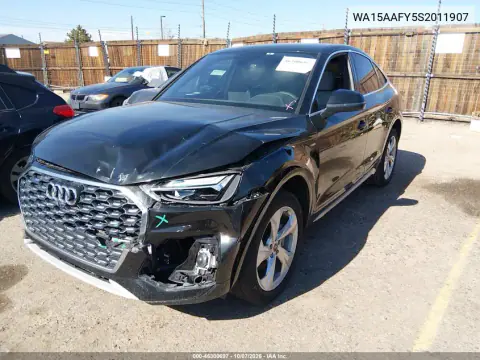 2025 Audi Q5 Sportback Premium Plus 45 Tfsi S Line Quattro S Tronic VIN WA15AAFY5S2011907 фото 3