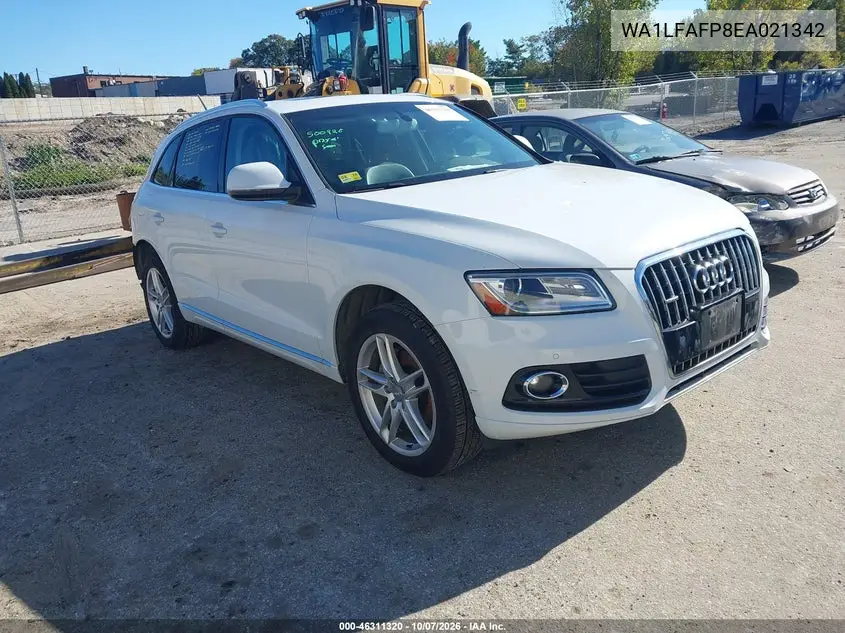 2014 Audi Q5 2.0T Premium VIN WA1LFAFP8EA021342 фото 2
