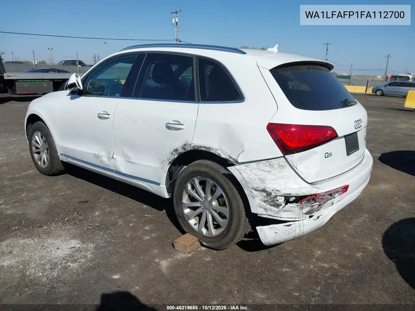 2015 Audi Q5 2.0T Premium VIN WA1LFAFP1FA112700 фото 4