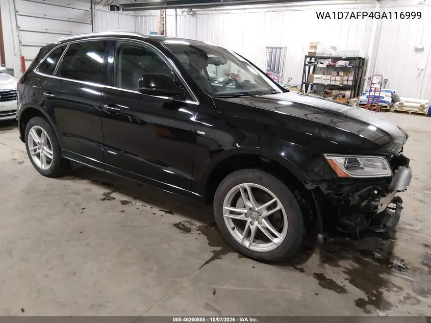 2016 Audi Q5 3.0T Premium Plus VIN WA1D7AFP4GA116999 фото 2