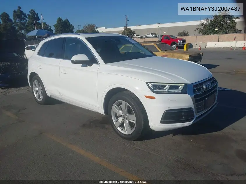 2018 Audi Q5 2.0T Premium/2.0T Tech Premium VIN WA1BNAFY3J2007487 фото 2