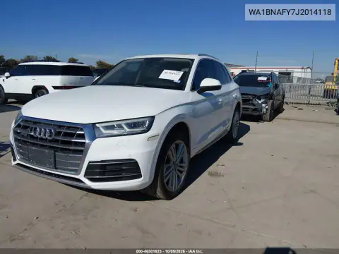 2018 Audi Q5 2.0T Premium/2.0T Tech Premium VIN WA1BNAFY7J2014118 фото 2