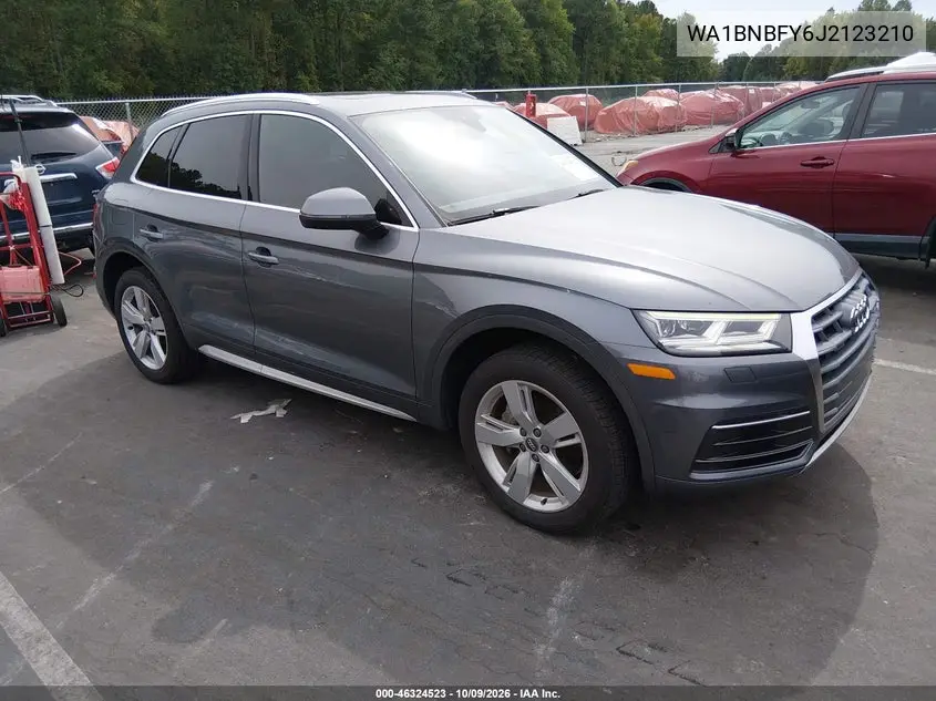2018 Audi Q5 2.0T Premium/2.0T Tech Premium VIN WA1BNBFY6J2123210 фото 2