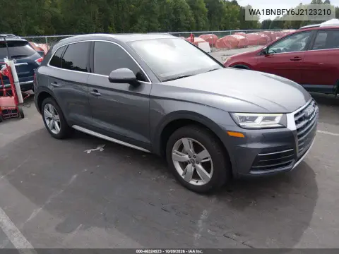 2018 Audi Q5 2.0T Premium/2.0T Tech Premium VIN WA1BNBFY6J2123210 фото 2