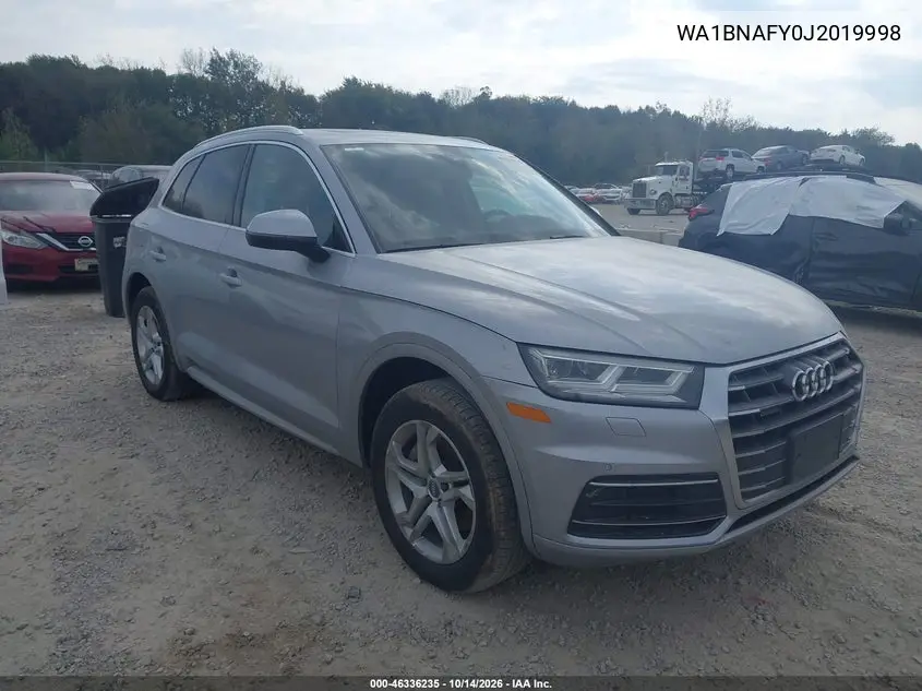 WA1BNAFY0J2019998 Audi Q5 2018 — повреждение Подтопление, фото до ремонта