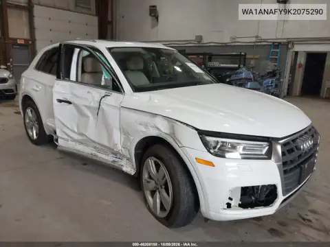 WA1ANAFY9K2075290 — 2019 Audi Q5, Боковая часть, фото до ремонта