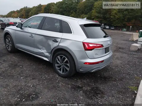 2021 Audi Q5 Premium Plus 45 Tfsi Quattro S Tronic VIN WA1BAAFY9M2018171 фото 4