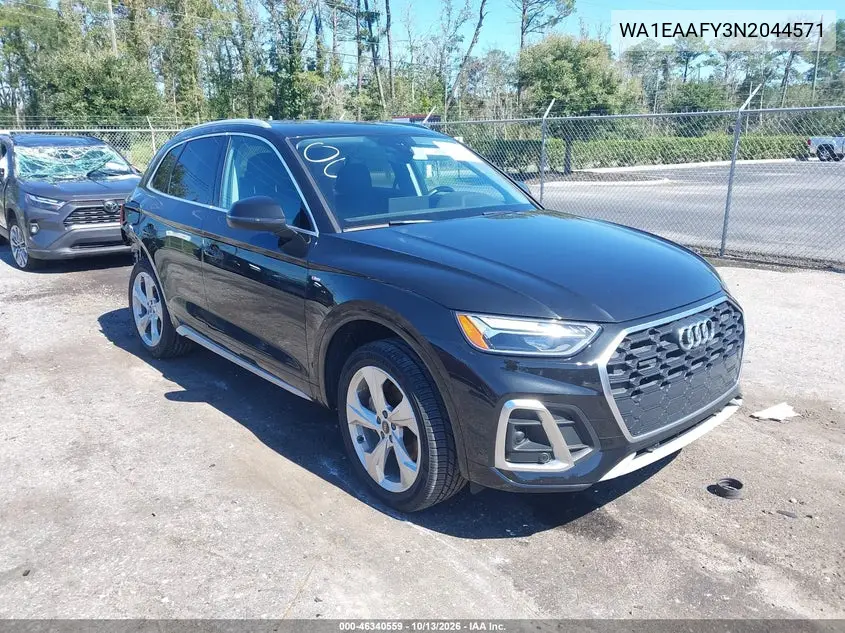 WA1EAAFY3N2044571 — 2022 Audi Q5, фото 2 с аукциона IAAI, Задняя часть