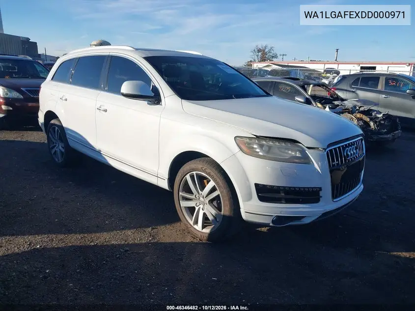 2013 Audi Q7 3.0T Premium VIN WA1LGAFEXDD000971 фото 1