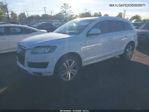 2013 Audi Q7 3.0T Premium VIN WA1LGAFEXDD000971 фото 2