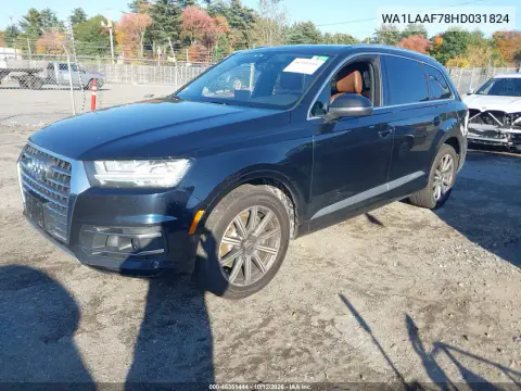 2017 Audi Q7 3.0T Premium VIN WA1LAAF78HD031824 фото 3