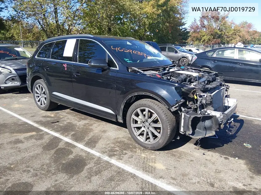 2018 Audi Q7 3.0T Premium VIN WA1VAAF70JD019729 фото 2