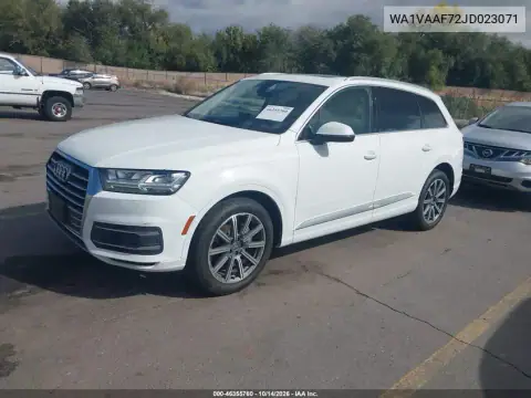 WA1VAAF72JD023071 — 2018 Audi Q7, фото 3 с аукциона IAAI 22.10.2026, Естественный износ