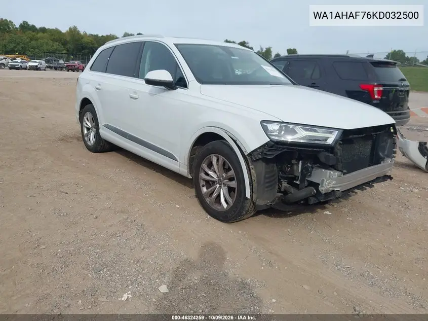 2019 Audi Q7 45 Premium/45 Se Premium VIN WA1AHAF76KD032500 фото 2