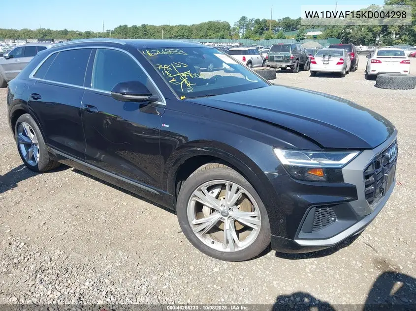 2019 Audi Q8 55 Progressiv VIN WA1DVAF15KD004298 фото 1