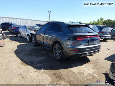2021 Audi Q8 Premium 55 Tfsi Quattro Tiptronic VIN WA1AVAF11MD016342 фото 4
