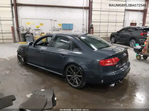 WAUMGBFL0BA072546 — 2011 Audi S4, фото 4 с аукциона IAAI, Передняя часть