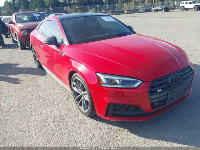 WAUP4AF50JA001735 — 2018 Audi S5 3.0T Premium Plus, Задняя часть (Rear), фото до ремонта