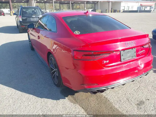 WAUP4AF50JA001735 — 2018 Audi S5 3.0T Premium Plus, фото 3 с аукциона IAAI 14.10.2026, Задняя часть