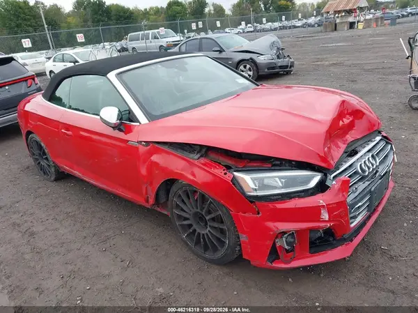 WAU24GF57JN000135 — 2018 Audi S5, Передняя часть (Front End), фото до ремонта