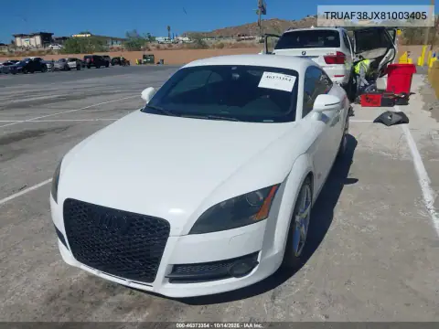 TRUAF38JX81003405 — 2008 Audi TT, фото 3 с аукциона IAAI, Передняя часть справа