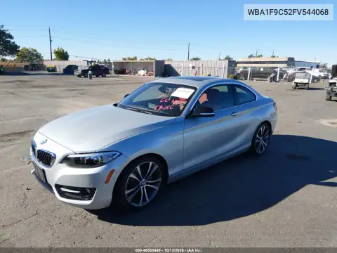 WBA1F9C52FV544068 — 2015 BMW 2ER, фото 3 с аукциона IAAI, Задняя часть