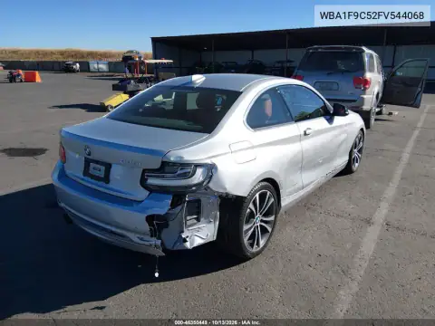 WBA1F9C52FV544068 — 2015 BMW 2ER, фото 5 с аукциона IAAI, Задняя часть