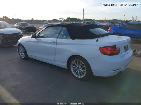2016 BMW 228I VIN WBA1K9C54GV322497 фото 3