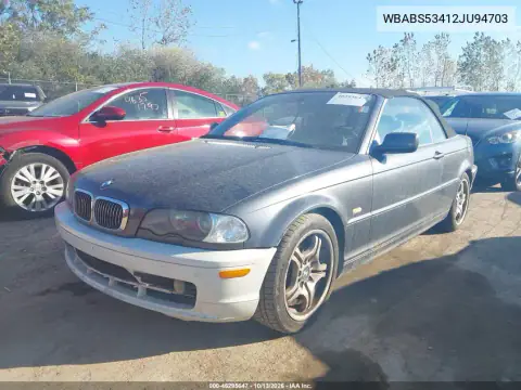 WBABS53412JU94703 — 2002 BMW 3ER, фото 3 с аукциона IAAI, Естественный износ