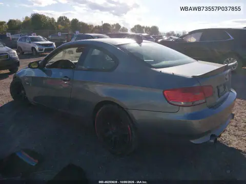 2007 BMW 335I VIN WBAWB73557P037855 фото 3