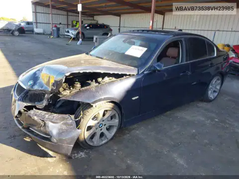WBAVB73538VH23985 — 2008 BMW 3ER, фото 2 с аукциона IAAI, Передняя часть слева