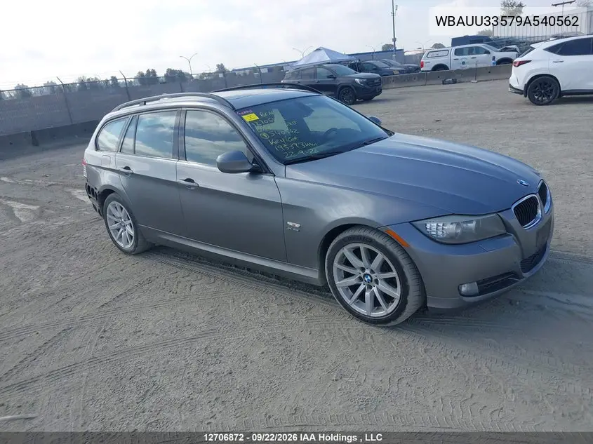 2009 BMW 328 Xit VIN WBAUU33579A540562 фото 2