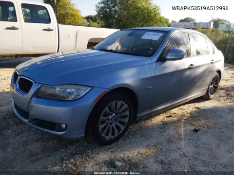 2009 BMW 328I xDrive VIN WBAPK53519A512996 фото 2