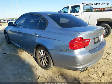 2009 BMW 328I xDrive VIN WBAPK53519A512996 фото 3