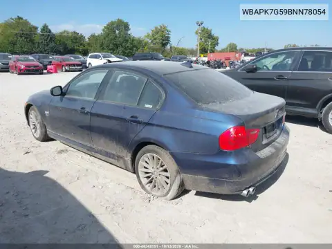 WBAPK7G59BNN78054 — 2011 BMW 3ER, фото 4 с аукциона IAAI, Естественный износ