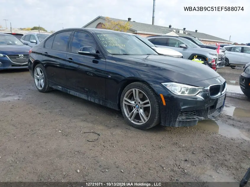 WBA3B9C51EF588074 — 2014 BMW 3ER, фото 2 с аукциона IAAI 20.10.2026, Град