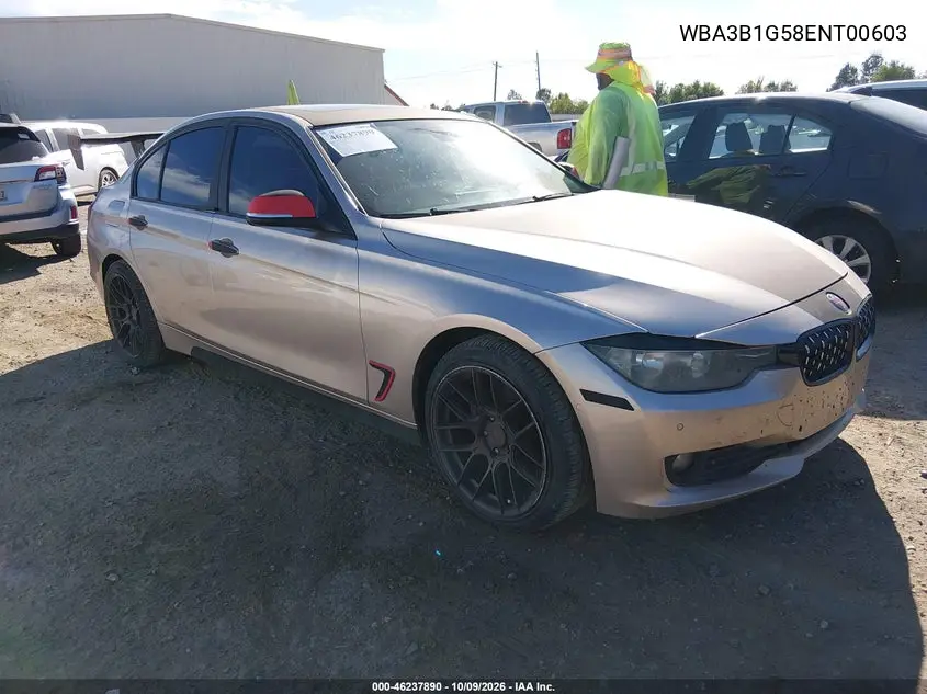 2014 BMW 320I VIN WBA3B1G58ENT00603 фото 2