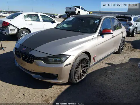 2014 BMW 320I VIN WBA3B1G58ENT00603 фото 3
