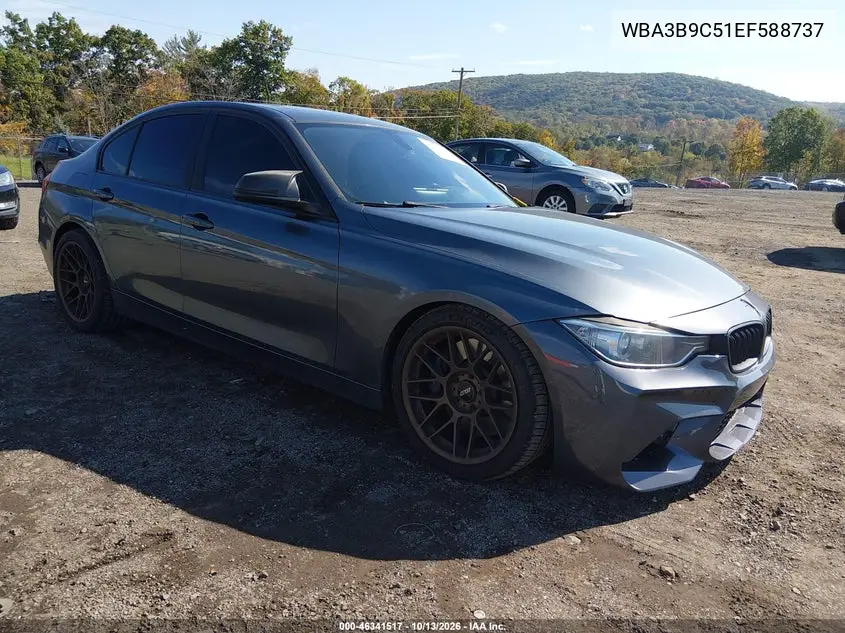 WBA3B9C51EF588737 — 2014 BMW 3ER, фото 2 с аукциона IAAI, Передний левый