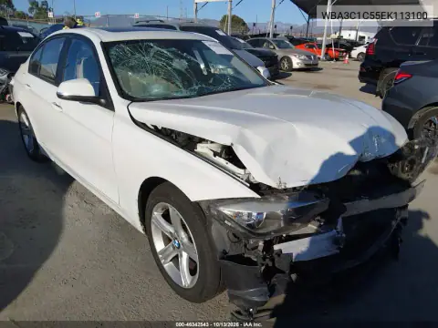 WBA3C1C55EK113100 — 2014 BMW 3ER, Передняя часть, фото до ремонта