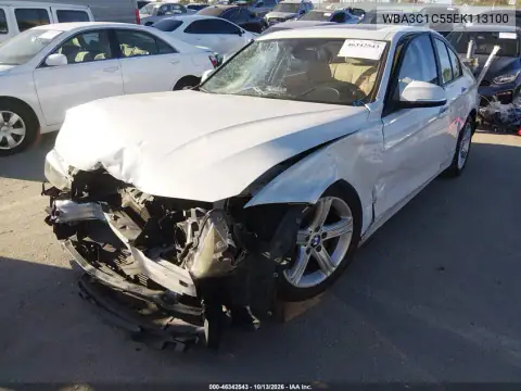 WBA3C1C55EK113100 — 2014 BMW 3ER, фото 3 с аукциона IAAI, Передняя часть