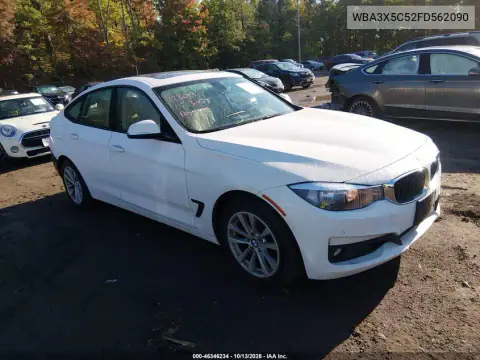 WBA3X5C52FD562090 — 2015 BMW 3ER, Сзади, фото до ремонта