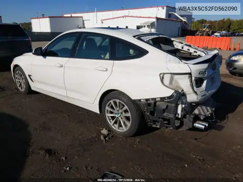 WBA3X5C52FD562090 — 2015 BMW 3ER, фото 4 с аукциона IAAI, Задняя часть