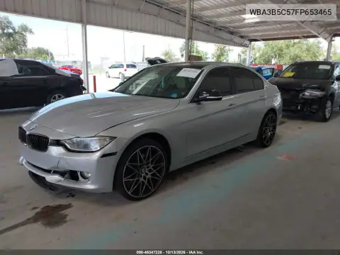 WBA3B5C57FP653465 — 2015 BMW 3ER, фото 3 с аукциона IAAI, Передняя часть