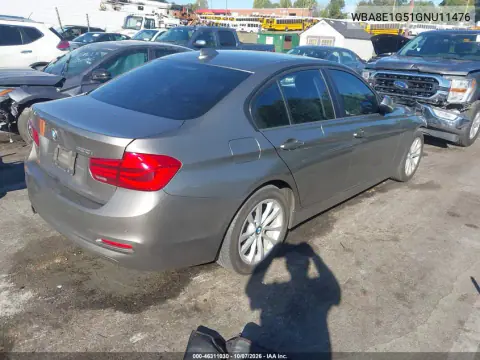 2016 BMW 320I VIN WBA8E1G51GNU11476 фото 5